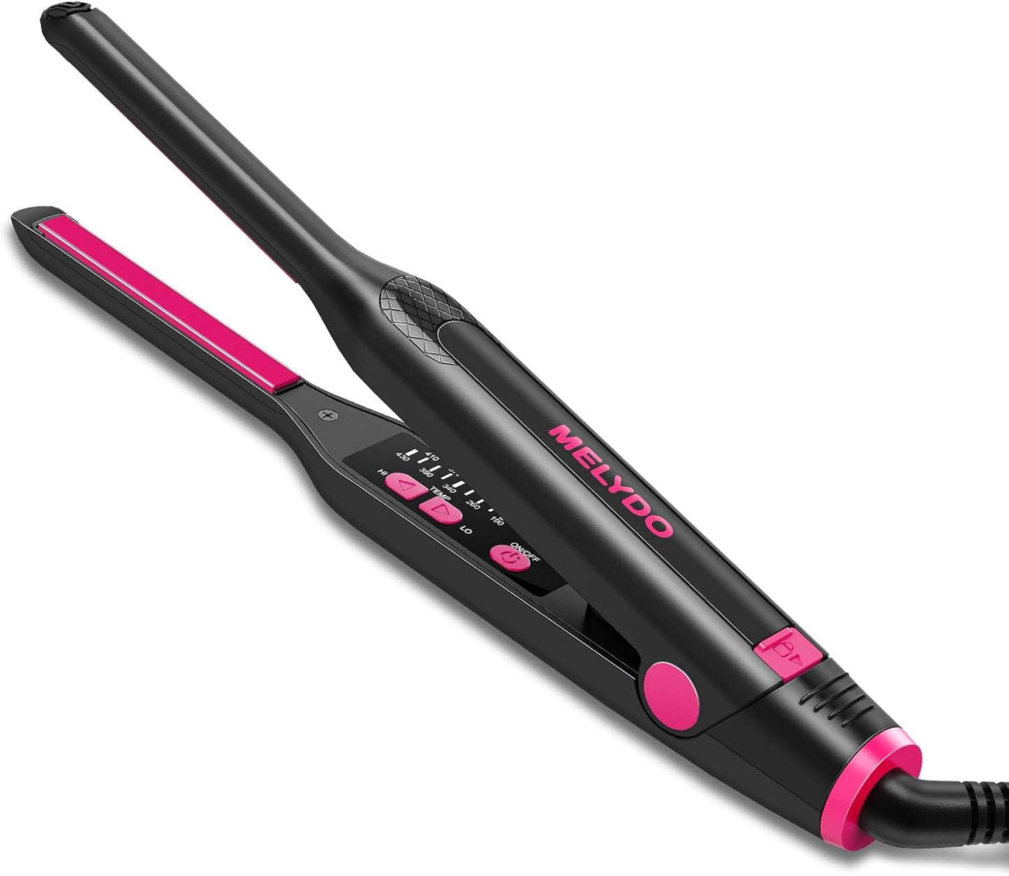 Small Flat Irons for Short Hair, 3/10" Pencil Flat Iron with Adjustable Temp Mini Hair Straightener for Edges Pixie Cut and Bangs, Tiny Hair Straightener with Floating Plates, Auto Shut Off