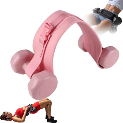 Hip Thrust Adjustable Resistance Weight Belt for Home Workouts, Exercise Hip Thrust Belt for Kettlebell Training & Butt Shaping with Extra Cushioning and Adjustable Resistance