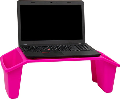 Mind Reader Kids Lap Desk, Activity Tray, Drawing, Stackable, Classroom, Portable, Plastic, 22.25" L x 10.75" W x 8.5" H, Pink