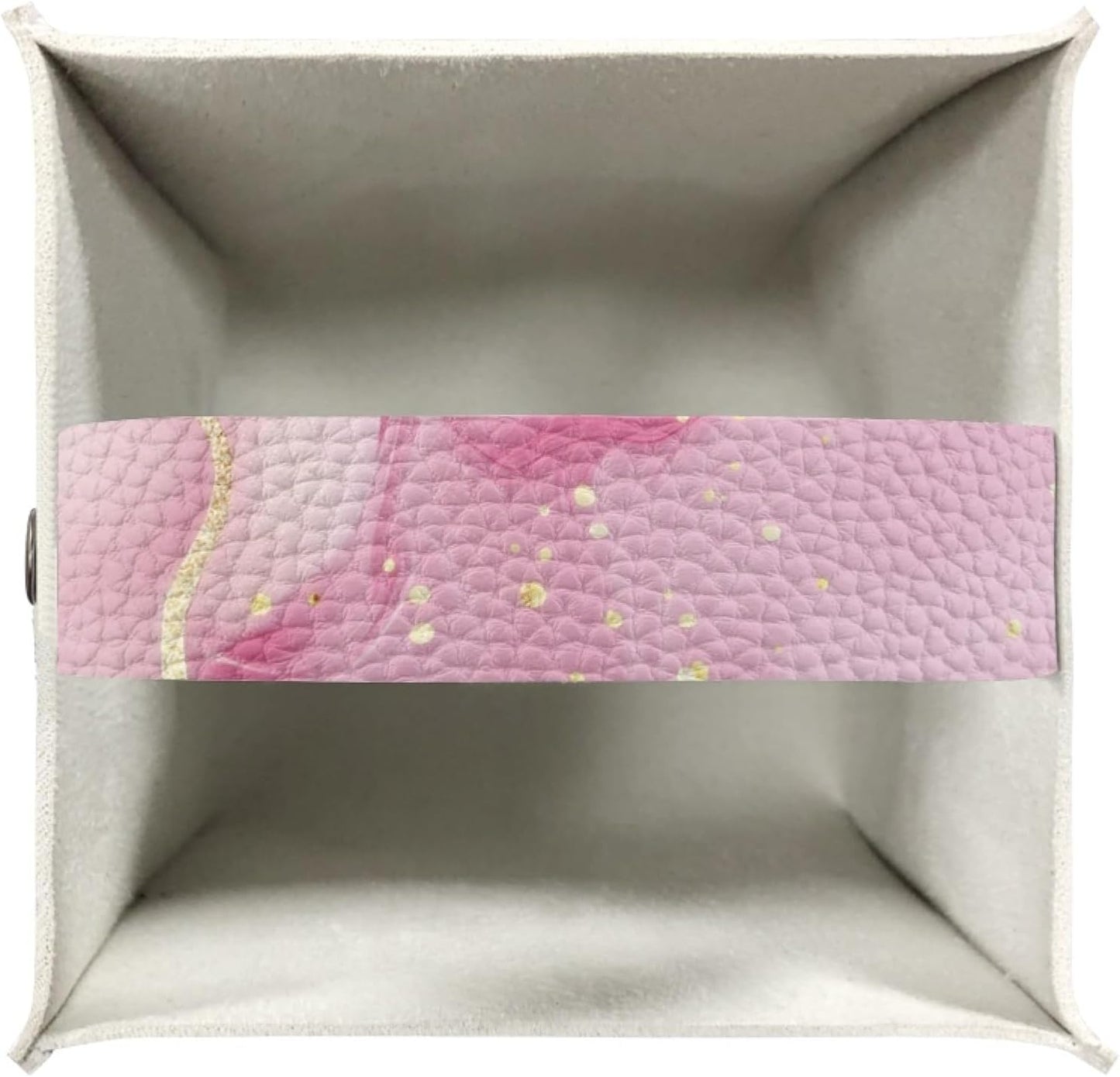 ZFRXIGN Pink Marble Print Tissue Box Cover - Square Tissue Box Holder for Bathroom, Dresser, Vanity, Countertop, Tabletop, Office, Car