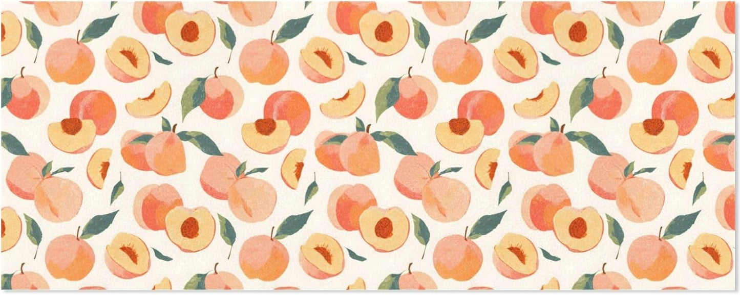 OTVEE 2 Rolls Birthday Wrapping Paper Roll - Pink Peaches Pattern Design Gift Wrap Perfect for Weddings, Brides, Holidays, Baby Showers - 58 x 22.8 inches