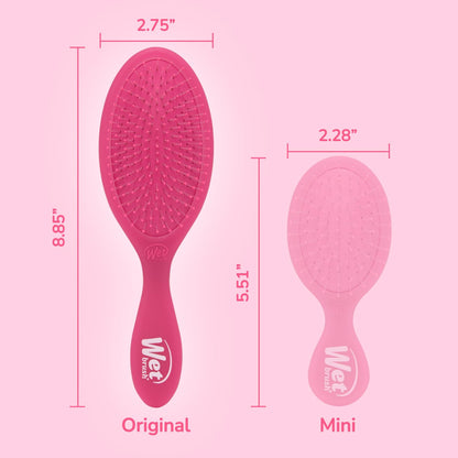 Wet Brush Original Detangler Hair Brush, Pink Frost - Ultra-Soft IntelliFlex Bristles - Detangling Brush Glides Through Tangles For All Hair Types (Wet Dry & Damaged Hair) - Women & Men