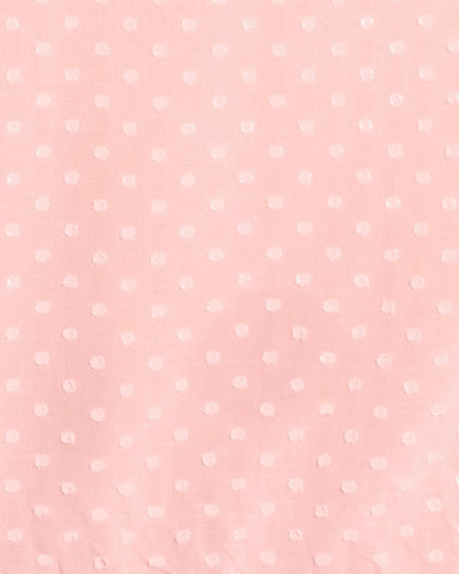 xo, Fetti Ruffle Tablecloth - Pink Polka Dot | Tea Party, Sheer Baby Pink Tablecloth, Party Decorations, Girly Decor, Coquette, Pastel