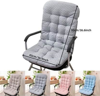 High Back Rocking Chair Cushions Patio Cushion Non-Slip Bottom Tufted Seat Pads with Ties Office Chair Pads Seat Cushion