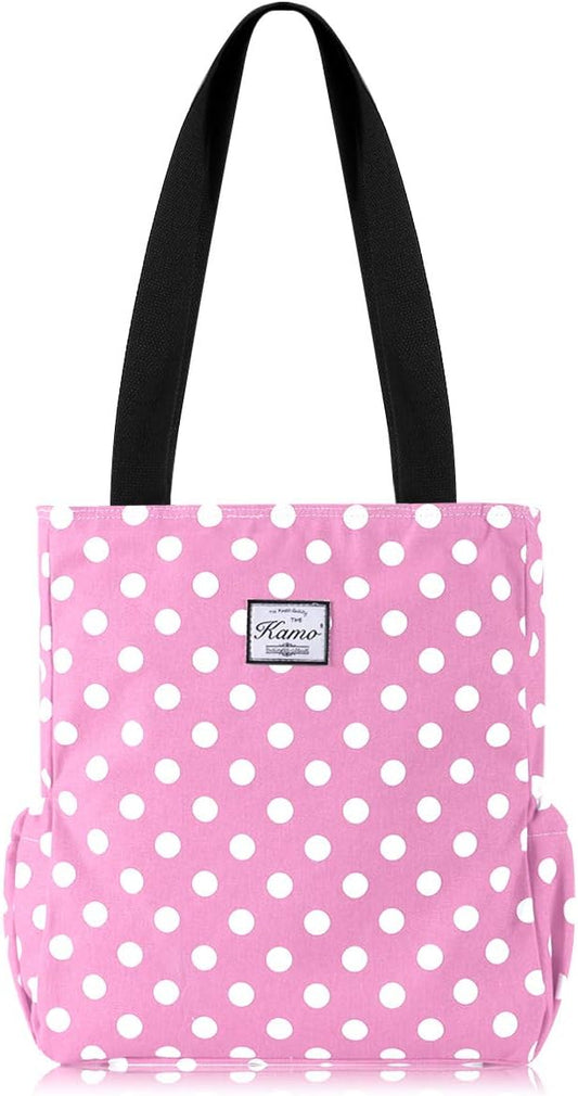 KAMO Floral Tote Bag - Waterproof Lightweight Handbags Travel Shoulder Bag for Hiking Yoga Gym Swimming Travel Beach