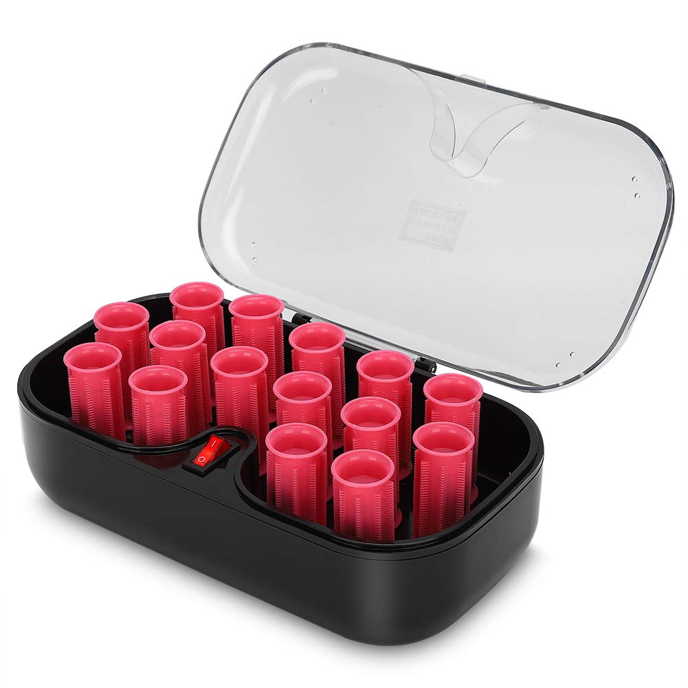 Yosoo Hair Perm Rods, 15pcs Electric Hot Rollers with Instant Heat, Clip Travel Hot Rollers for Long and Short Hair, 30mm, Pink (8ead9545-a6a7-4304-aaf7-72995c9eeadd)