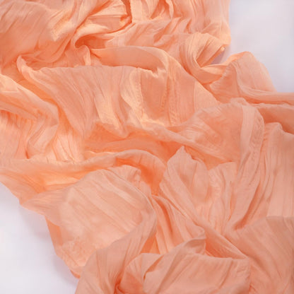 MLMC 3 Pack Peach Cheesecloth Table Runner 10ft Summer Rustic Gauze Cheese Cloth Table Runner 35x120 Inches for Wedding Bridal Baby Shower Party Decor
