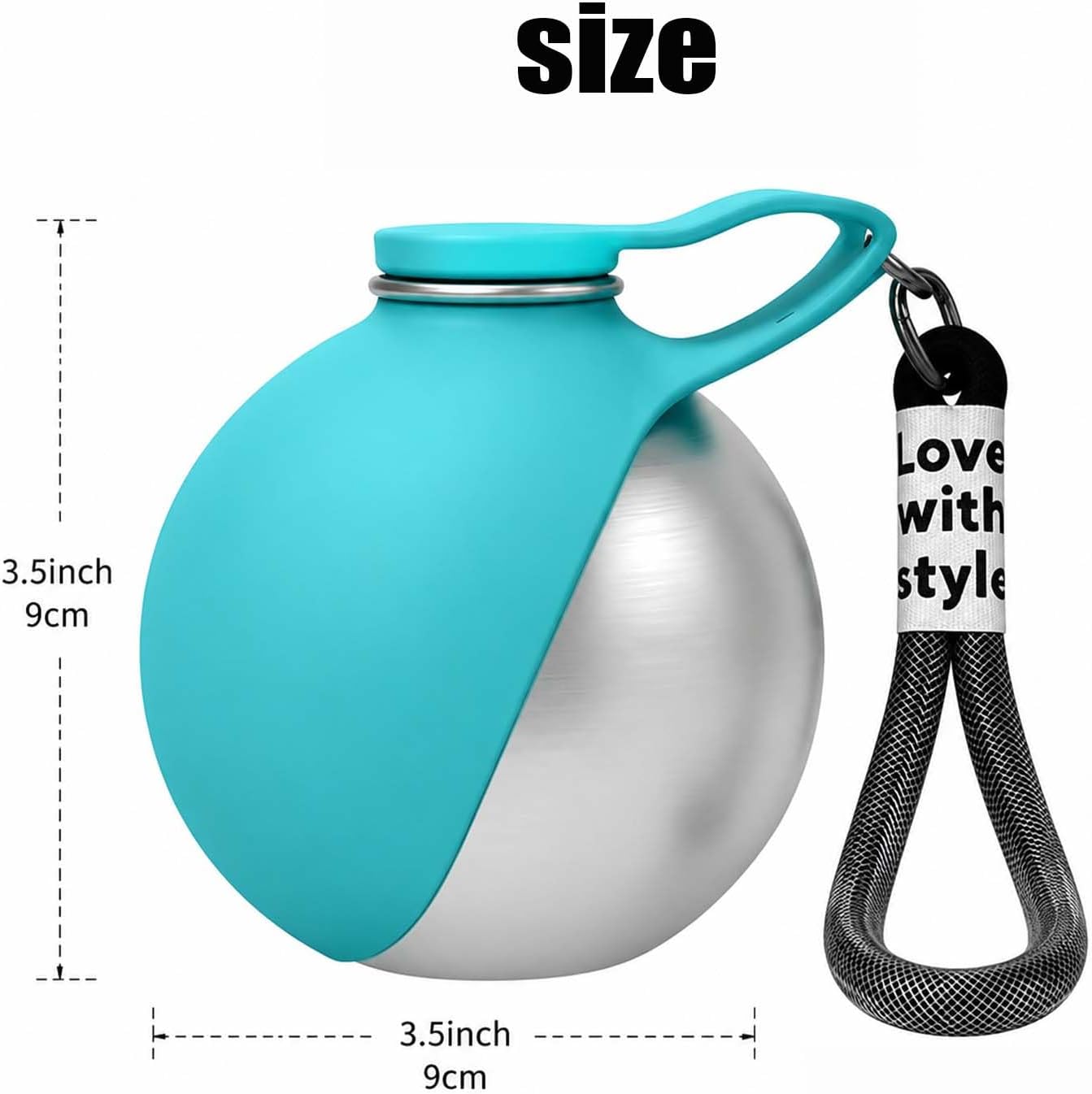 2 in 1 Portable Tumbler for Dogs,2026 New 10oz Stainless Steel Dog Water Bottle, Foldable Pet Water Bottle for Small Dog Walking, Hiking & Travel (Pink)