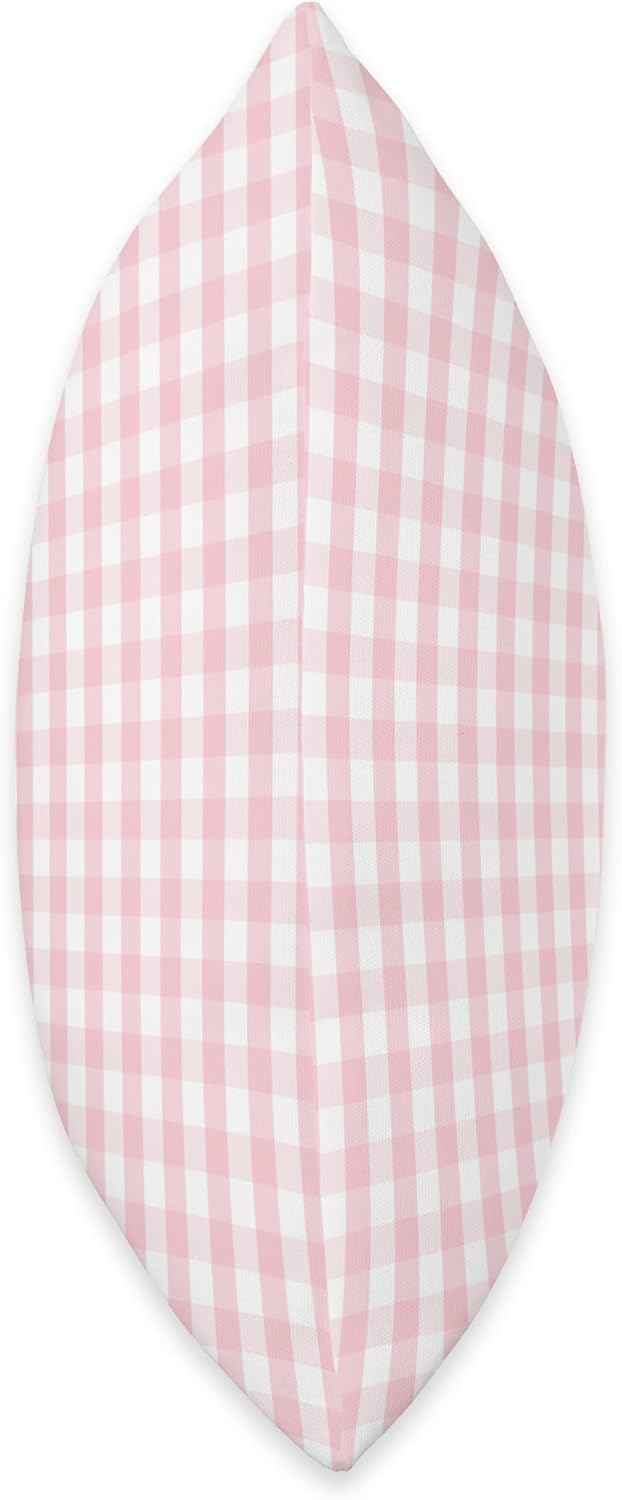 White and Light Pink Pastel Color Gingham Check Throw Pillow