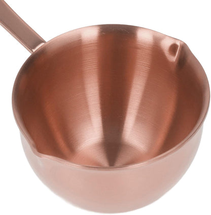 304 Stainless Steel Saucepan, Effective Home Cooking Pan for Hot Oil Spill Prevention for Chefs Stainless Steel (Rose Gold)