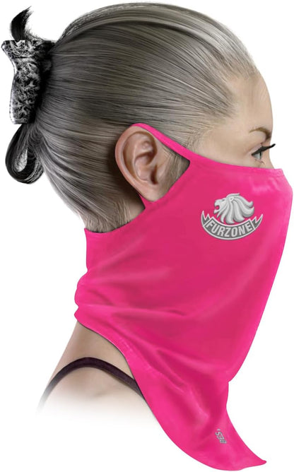 FURZONE Face Scarf with Ear Loops for Professional Groomers - Breathable Face & Neck Gaiter Mask Cover/Dust Fur Protection