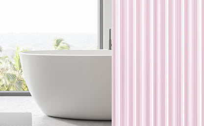 EHZNZIE Pink Shower Curtain Liner 72x72, PEVA Waterproof Bath Curtain, No Chemical Smell, 3 Weighted Magnets, Durable with Rustproof Metal Grommets
