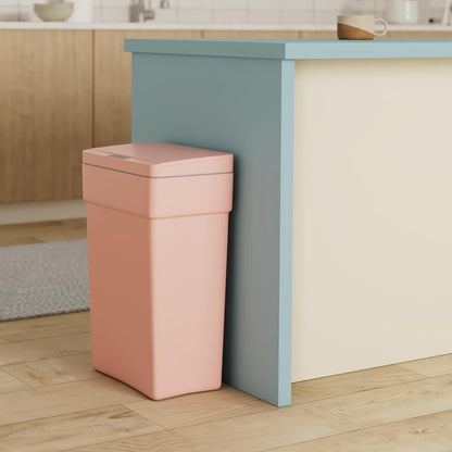 BestOffice 13 Gallon Trash Can Automatic Kitchen Trash Can Touch Free High-Capacity Garbage Can with Lid for Bedroom Bathroom Home Office 50 Liter (Black, 1) (1, Pink)