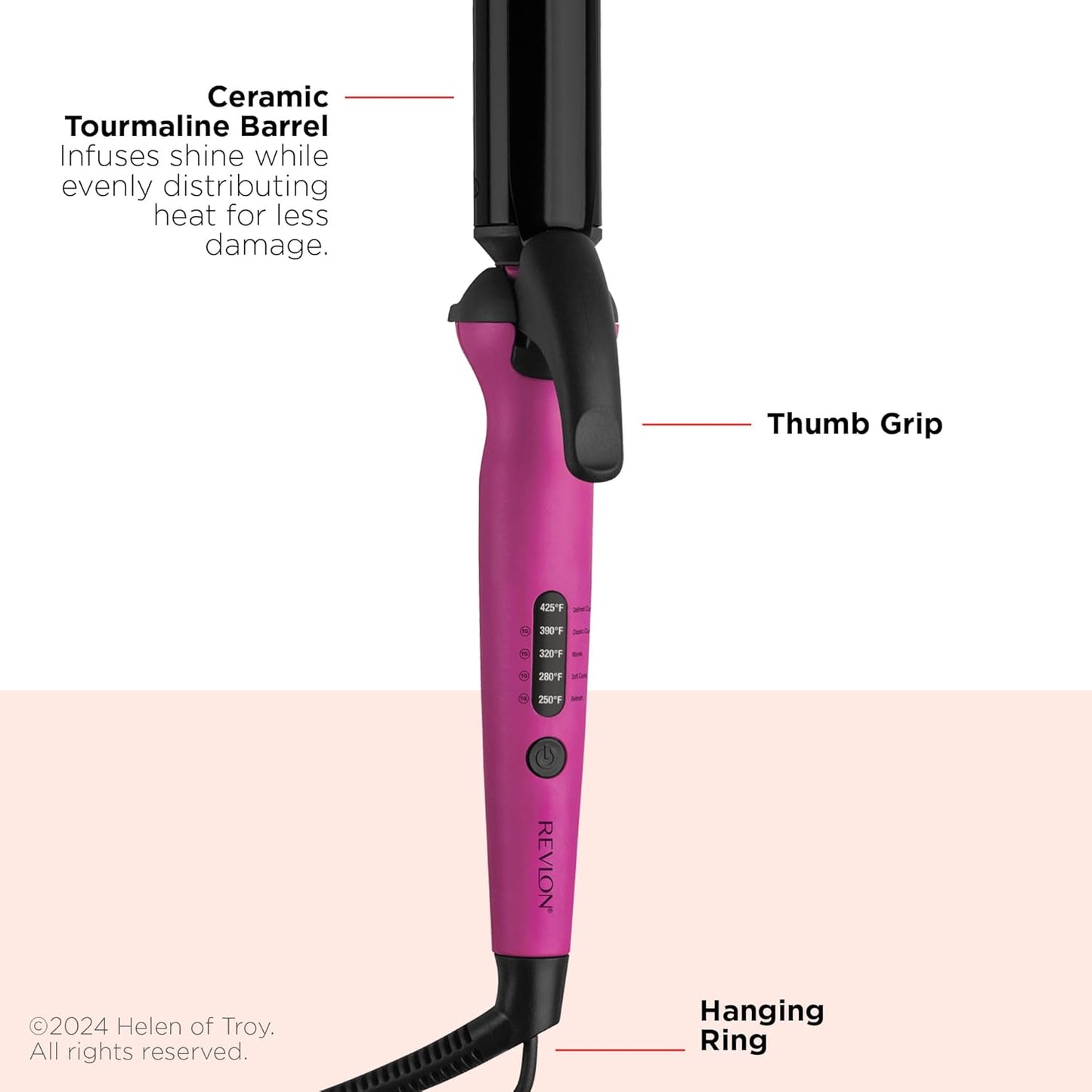 REVLON Easy Heat - 1 1/4" Precision Curling Iron