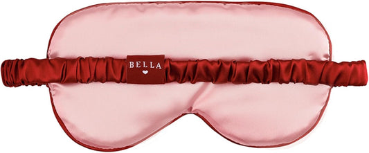 Bella Sleep + Spa Accessories - Soft Silky Eye Masks for Sleeping - Satin Sleep Mask in an Ornament, One Size, Rose Pink
