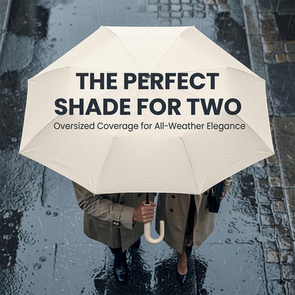 RAINPOT Umbrella for Rain & Sun, Automatic Folding UV Umbrellas with Ring Handle, Compact Reverse Umbrella, UV-Blocking Canopy, Wind and Water Resistant Design for Daily Commute & Travel