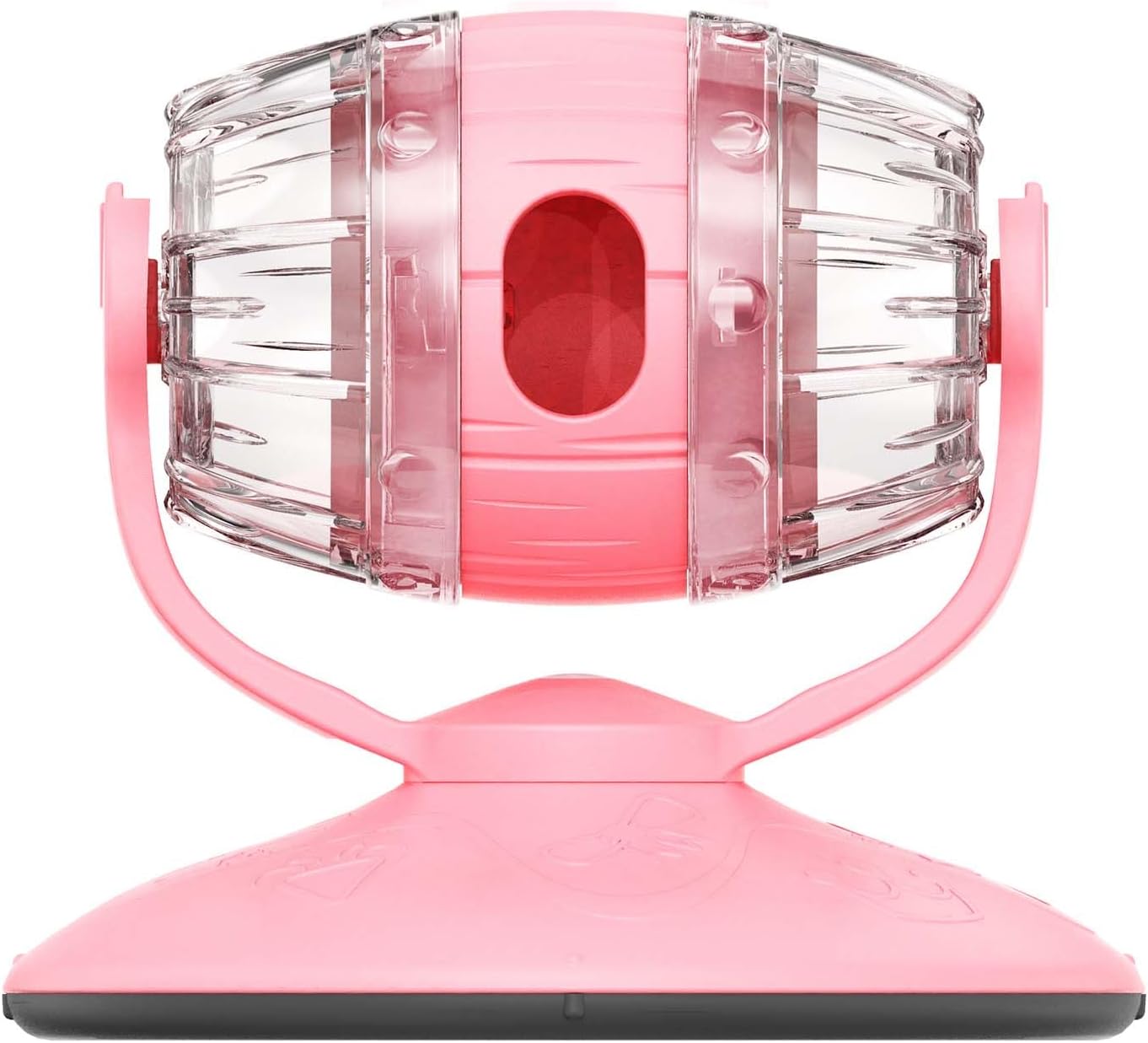 Cat Slow Feeder Toy, Beer Barrel Interactive Cat Toy, cat Treat Dispenser Toy for Indoor Cats, Small Dogs, Enrichment Toy for IQ Training, Mental Stimulation, Relieve Boredom, Gifts (Pink)