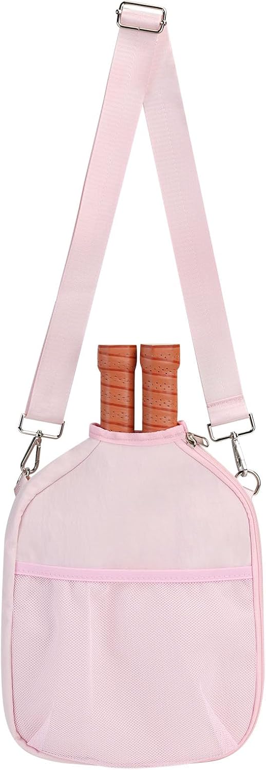 LAKE OF FIRE Pickleball Paddle Cover Crossbody Bag with Adjustable Strap Pickle ball Sling Bag Lightweight Pickleball Gifts for Men and Women