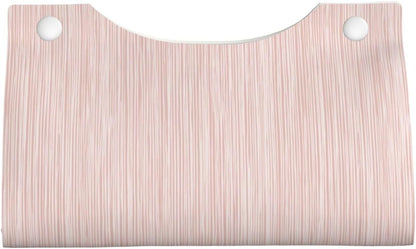 Light Pink Pastel Pattern Subtle Vertical Stripes Tissue Box Cover Rectangle Pu Leather Tissue Box Holder for Car Bathroom Bedroom Desk Tabletop Decor