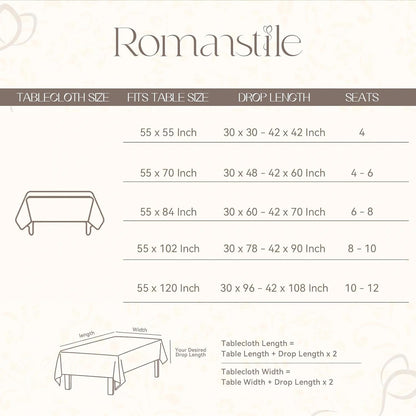 Romanstile Pink Gingham Tablecloth Rectangle, Outdoor Waterproof Linen Cotton Checkered Table Cloth with Tassel, Heavy Duty Wrinkle Free Buffalo Plaid Table Cover for Picnic Camping - 55 x 84 Inch