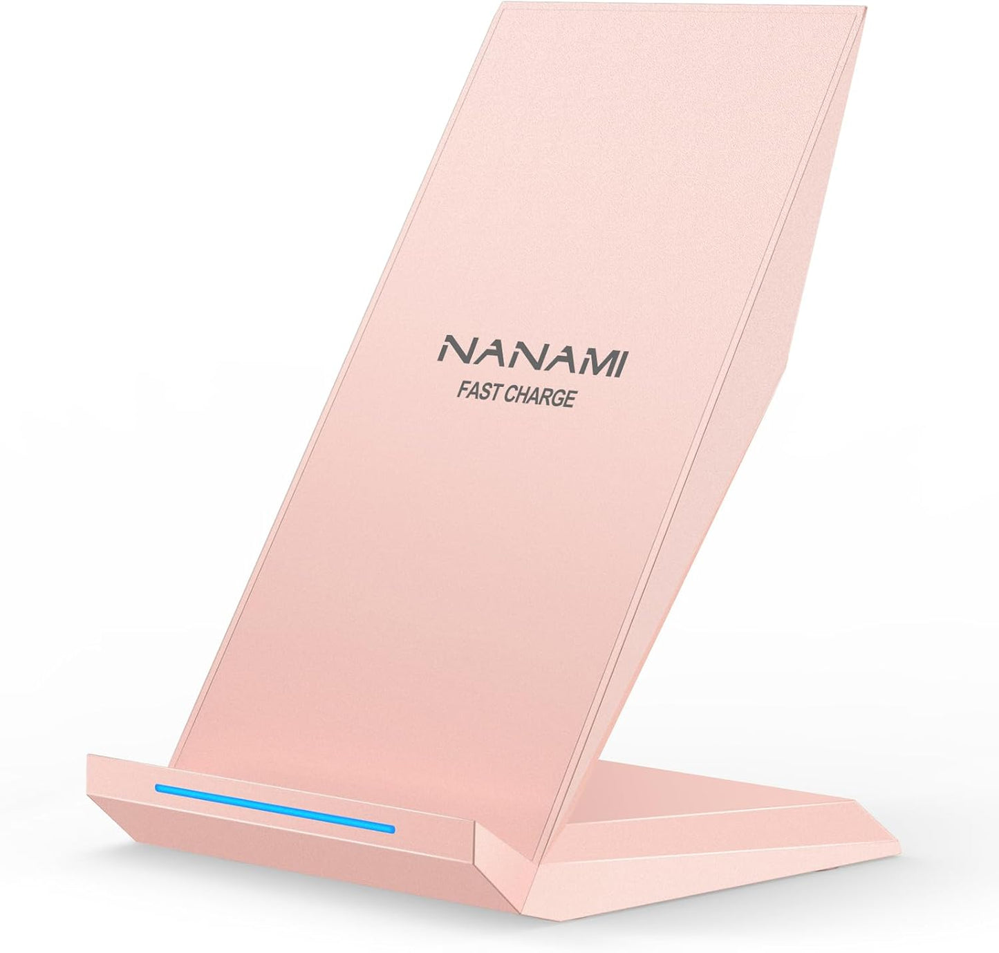 NANAMI Wireless Charger - Wireless Charging Stand Compatible with iPhone 17/17 Air/16/15/14/13/12/11 Pro, 10W Phone Charger Dock Desktop Charging for Samsung Galaxy S26/S26+/S25/S24/S23/S22/S21/S20