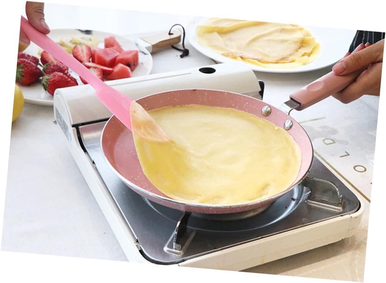 VANZACK Aluminum Non-Stick 8-Inch Pancake and Omelette Pan, Pink Frying Pan for Home and Restaurant Kitchen Gadget, Sturdy Cookware for Crepes and Eggs