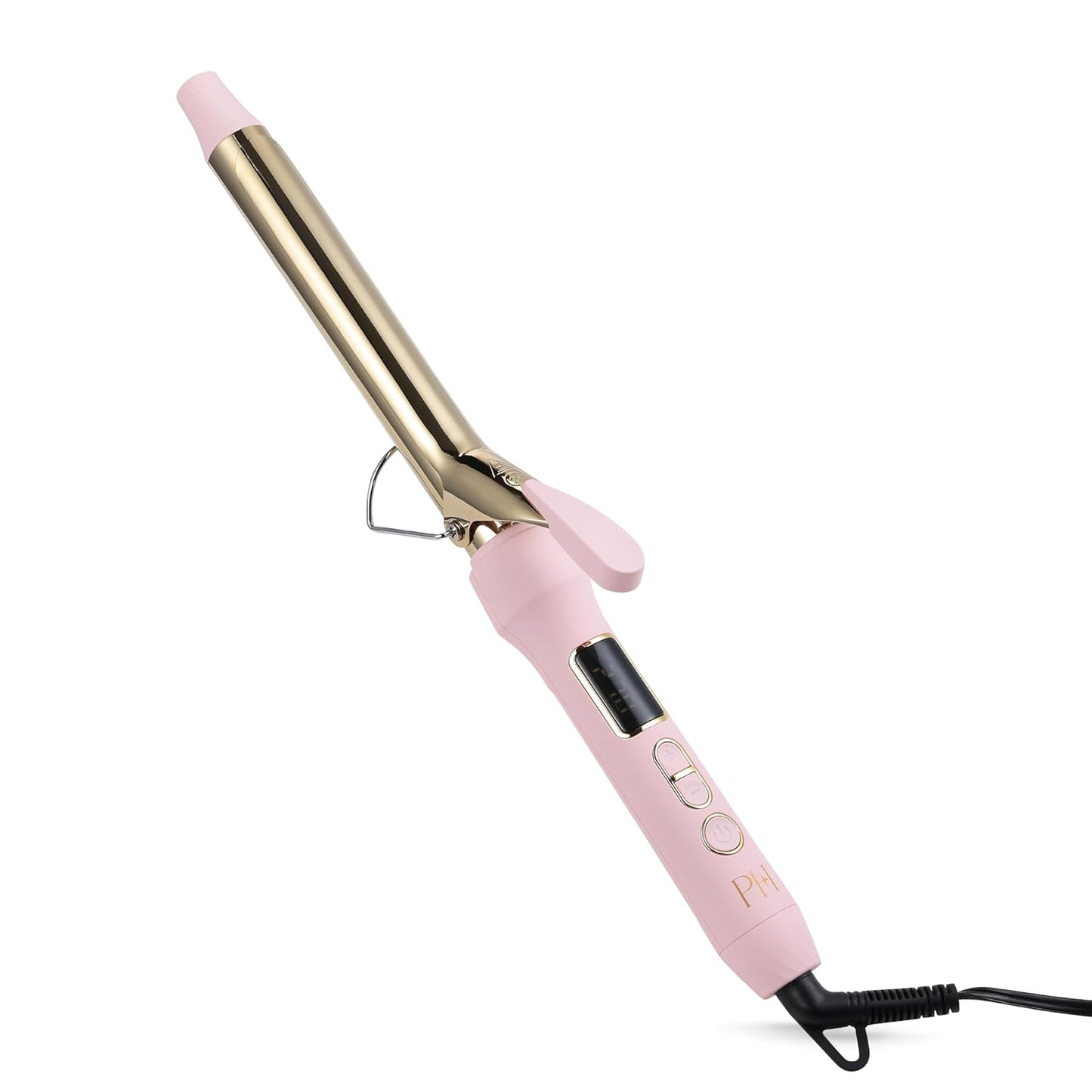 Paris Hilton - Curling Iron, Temperature Control & LCD Display, Professional Hair Styler for Smooth, Defined Curls (Pink)