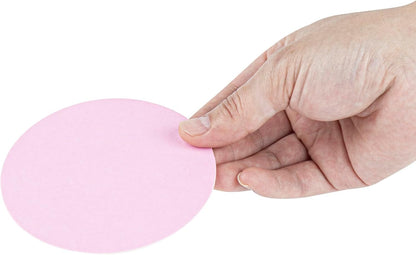 Restaurantware Drink Coaster 100 Count 4 Inch Super Absorbent Disposable Bar Coasters Tear-Resistant Reusable Drink Coasters High-Density Pulpboard Pink