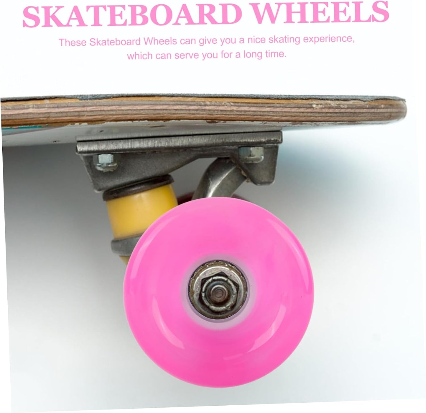 Abaodam 2pcs Light Up Skateboard Wheels Transparent PU Glow Replacement Wheels Wear Resistant Skateboard Parts for Enhanced Performance and Fun