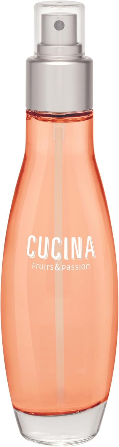 Fruits & Passion [Cucina] Peach and Mandarin Kitchen Mist Fragrance, 3.3 fl Ounces - Water-Based Air Fresheners for Home & Kitchen Room & Linen Spray
