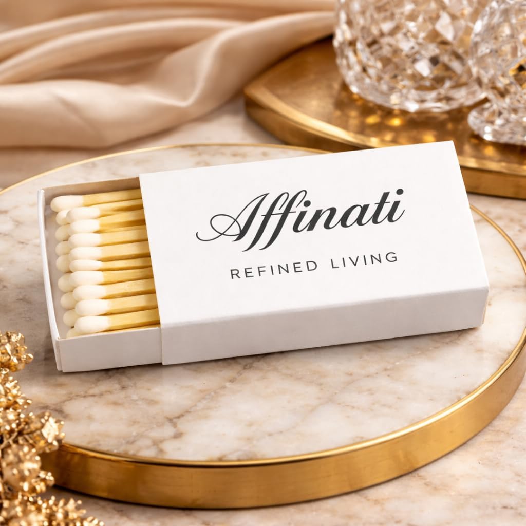 Affinati Original Scented Candle – 10 oz Soy Blend Candle, Strong Scent Throw, Long Burn Time, Clean Burning Home Fragrance, Glass Jar Candle (1, Fresh Peaches)