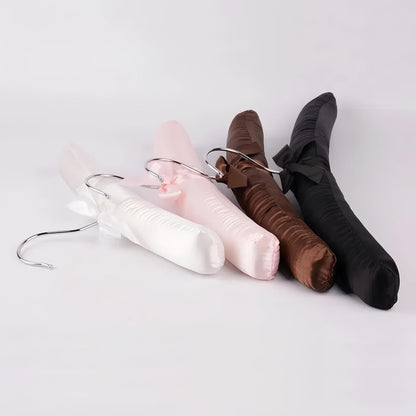 10 Pcs Satin Padded Hangers for Women Clothing, Sweater Hangers No Bump，Anti Slip Cushioned Hangers for Sweaters, for Clothes Sweaters Dresses Suits (10, Light Pink)
