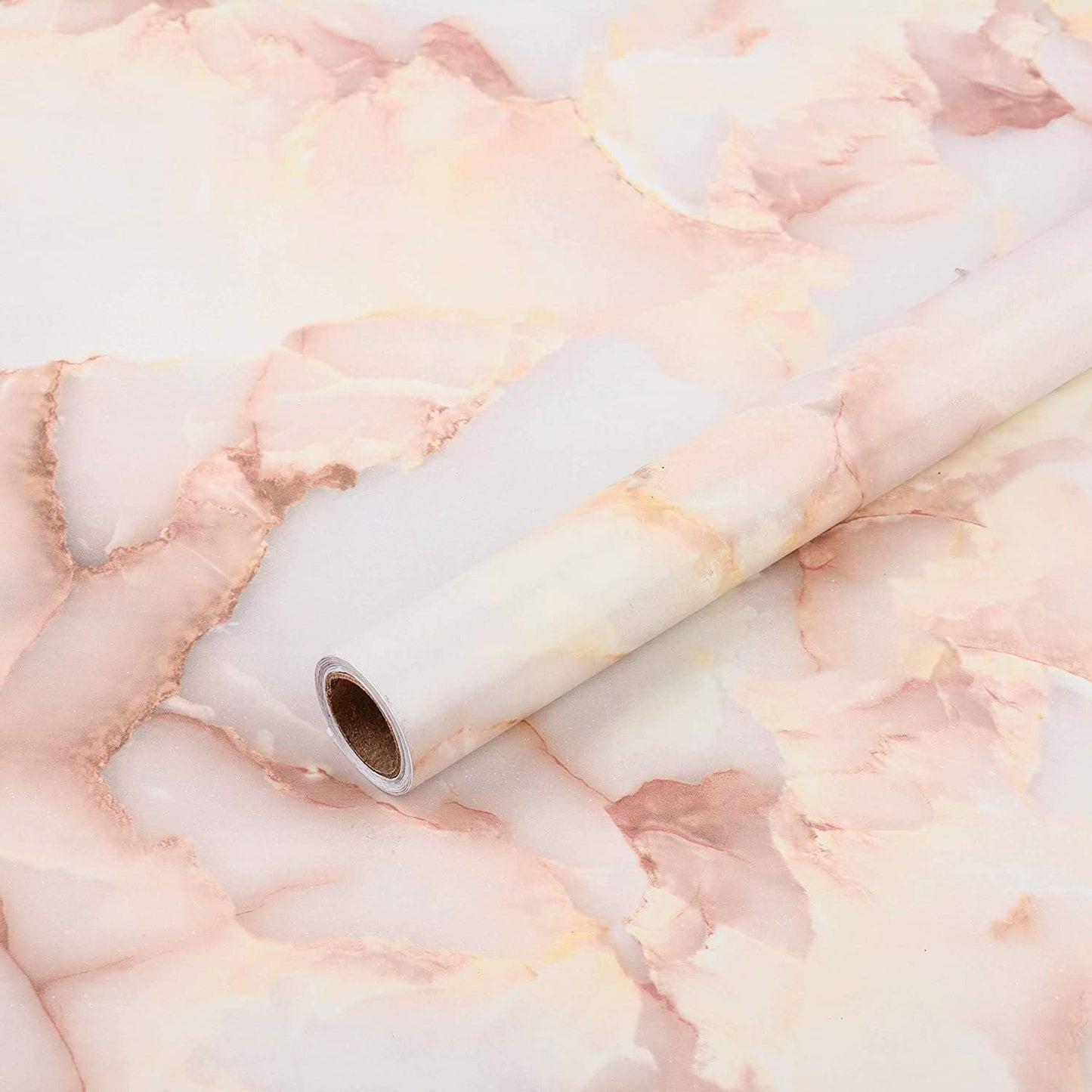 Art3d 17.71" x 78.74" (Pack of 1) Contact Paper, Pink Marble
