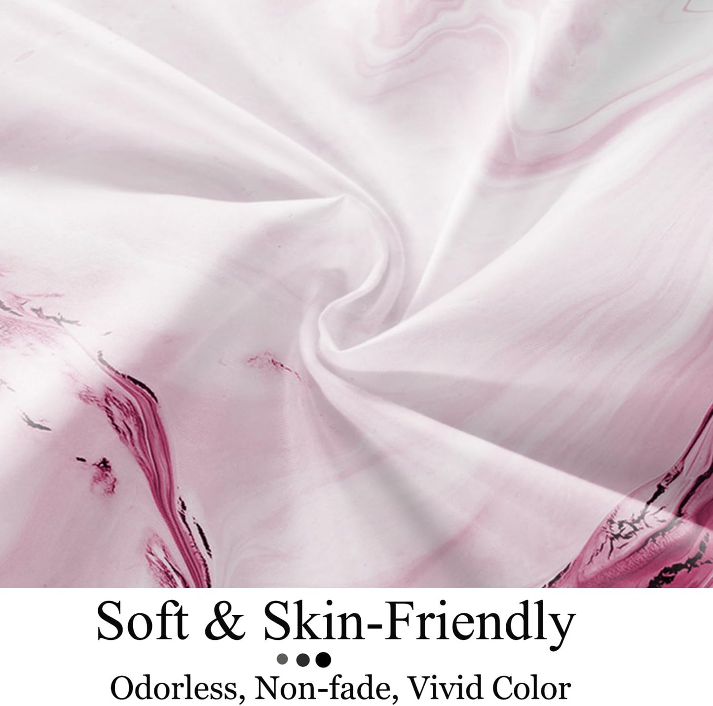 Pink Shower Window Curtains, Modern Abstract Marble Bathroom Window Curtain Small Short Bathroom Window Curtain Waterproof Fabric Machine Washable 8 PCS Hooks,40" Wx36 L
