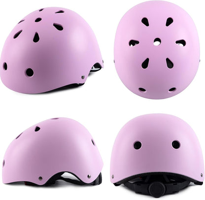 Kids Toddler Bike Helmet,2 Sizes Adjustable Youth Boys Girls Helmet Multi-Sports for Scooter Bicycle Skateboard Cycling Roller Inline Skating