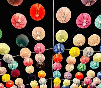 Pack of 3 Paper Lantern Lampshade Party Birthday Baby Shower Wedding Celebration Decoration (Peach, 8" (20cm))
