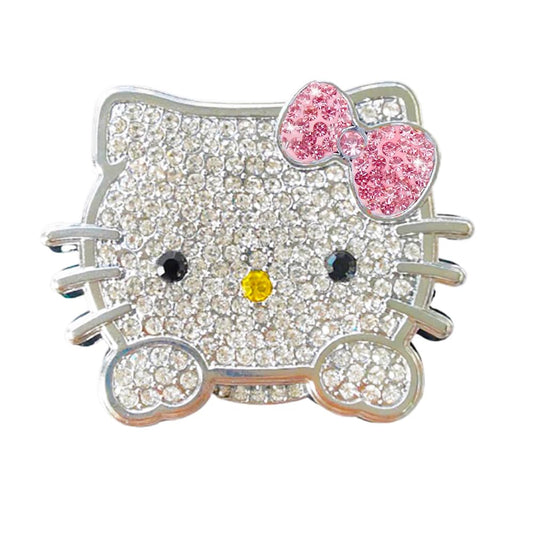 DSkoiph Car Push Start Button Cover Bling Car Accessories Cute for Women, Crystal Rhinestone Car Engine Start Stop Button Cover (Pink)
