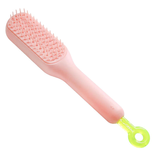 Brush for Shih Tzu Puppy, Small Dogs, Yorkie, Maltipoo, Retractable Pet Hair Remover Brush for Shedding, Short Haired Effective Grooming Supplies, Soft, Gentle, for Cat, Bunny, Tzus (Pink)