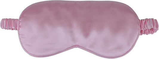 1 Pack Sleep Mask, Silk Eye Mask with Elastic Strap, Blindfold, Soft Silk Sleeping Mask for Girls, Women, Men (Pink)