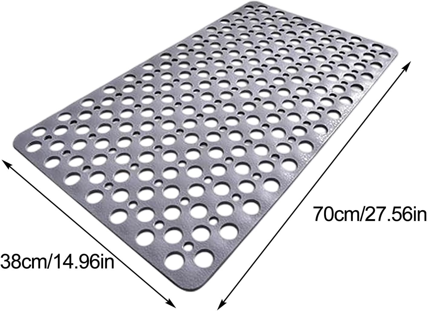 Bathroom Mat, 28 X 15 Inches Easy Clean Non Slip Machine Washable Large Bathroom Mats with Suction Cups and Drain Holes,Durable Green Bath Mat for Bathtub,Home,Inside Shower Floor,Bathroom