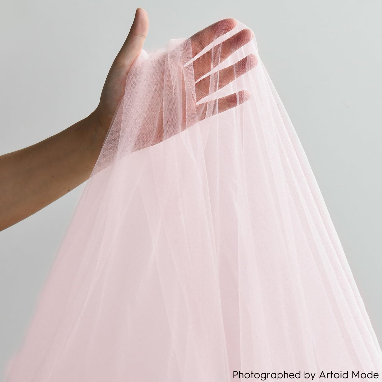 Artoid Mode Blushing Pink Gauze Table Runner 120 Inch 10FT, Seasonal Sheer Kitchen Dining Holiday Wedding Birthday Baby Shower Table Decor for Home Party