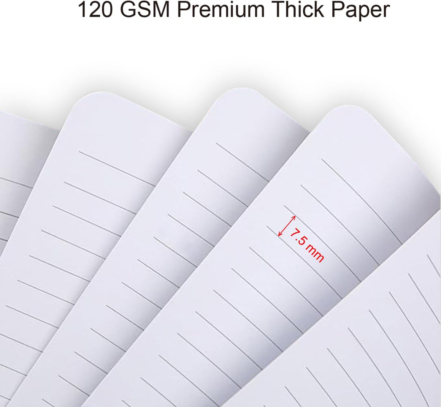 Spiral Notebook, 140 Pages, 5.63 x 8.27 inches, 120 GSM Premium Paper, Pink-Yellow Gradient Cover with Back Pocket