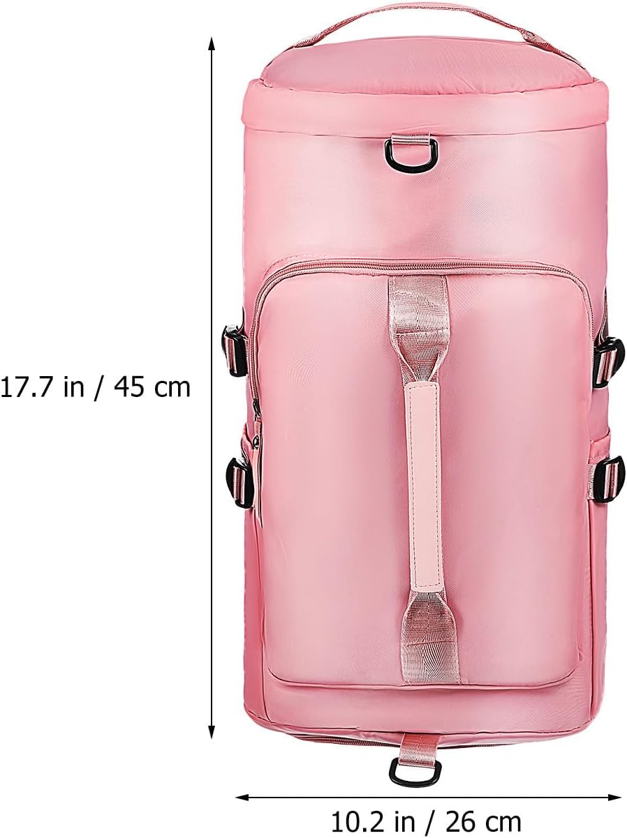 Toddmomy Sports Backpack for Women Gym Bag Workout Backpack Travel Hiking Daypack Multipurpose Pink Lightweight Sturdy Outdoor Recreation
