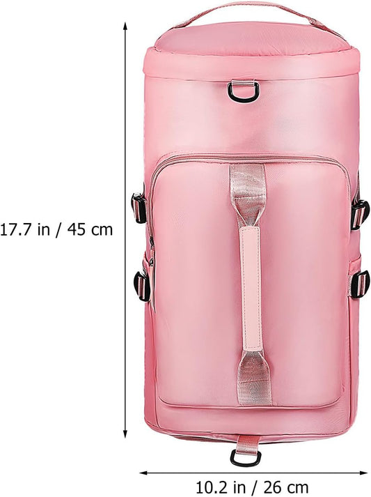 Toddmomy Sports Backpack for Women Gym Bag Workout Backpack Travel Hiking Daypack Multipurpose Pink Lightweight Sturdy Outdoor Recreation