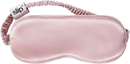 slip Pure Silk Sleep Mask - Pink | 100% Mulberry Silk, Ultra Soft & Comfortable, Blocks Light for Restful Sleep | Adjustable Strap for Perfect Fit, Gentle on Skin & Hair | Ideal Travel Accessory