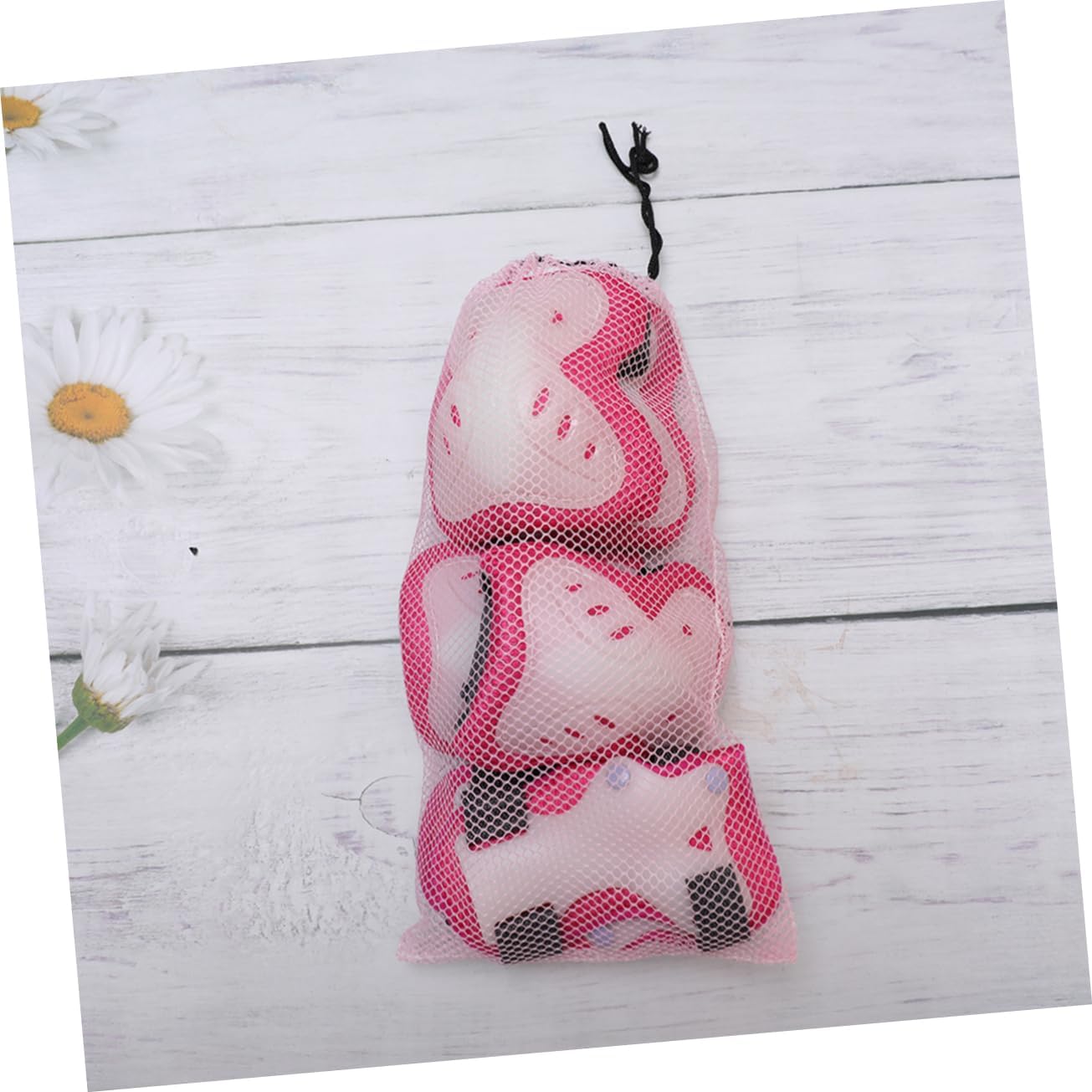 UKCOCO 6pcs Skating Protectors Impact Resistant Sliding Plate Outdoor Safety Gear for Boys and Pink