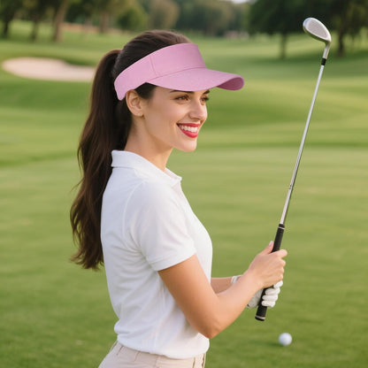 Topbuti Sports Sun Visor Hats for Women Men Adjustable Cotton Beach Baseball Tennis Golf Hat Caps UV Protection Visors