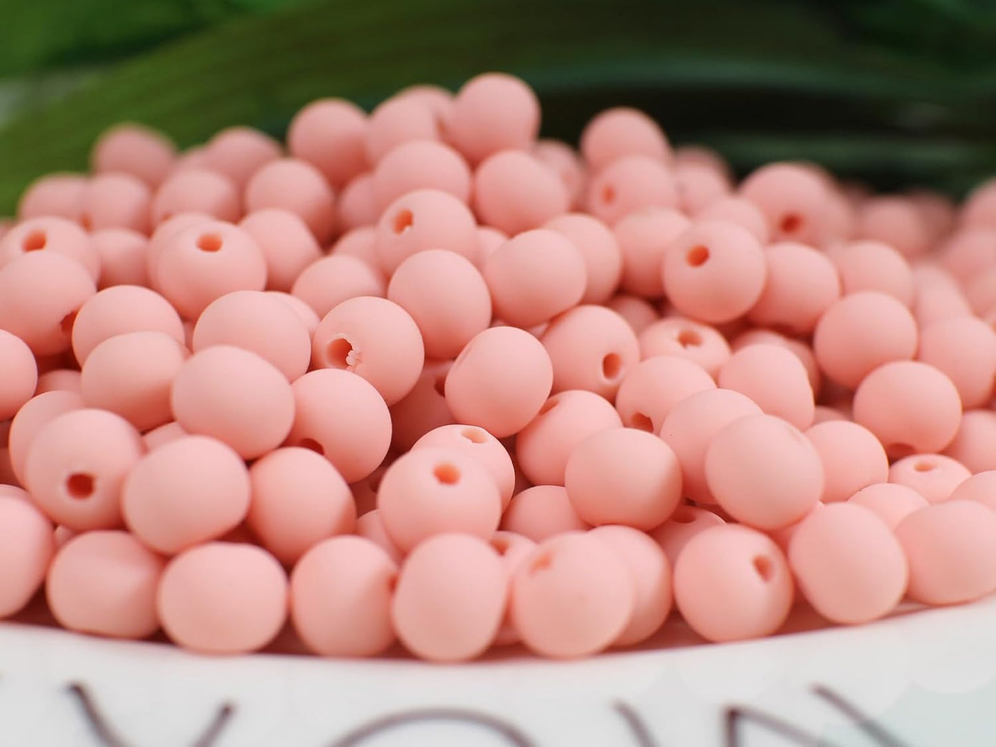 550pcs 6mm Peach Clay Round Smooth Space Polymer Heishi Beads Bulk for Jewelry Making Earring, Necklaces, Bracelet,Keychain, Lanyard-Adult Crafts Supplies
