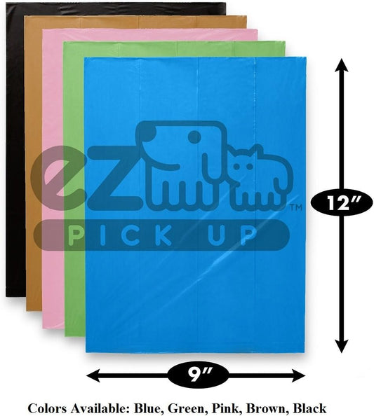 Pink Poop Bags - 1000 Count Dog Waste Bag, Cat Litter, EZ Pick Up Puppy Waste Disposal, 9"x12" Large