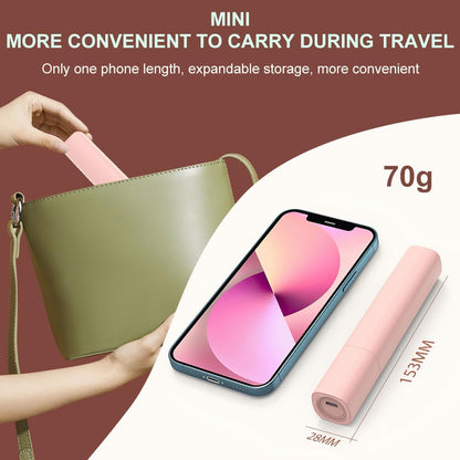 USB Mini Hair Straightener, 2 in 1 Small Portable Flat Iron & Curling Iron, Ceramic Coated Fast Heating Travel Size Styling Tool for Short Hair, Pink